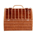 New Release Logo Customization Outdoor Handmade Large Capacity PE Rattan Breathable and Portable Cat Travel Bag Pet Handbag Case