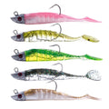 NEWUP  Wholesale Soft Lure Lead Jig Head Fishing Lure Soft Plastic Bait 3D Vivid Lifelike Eyes