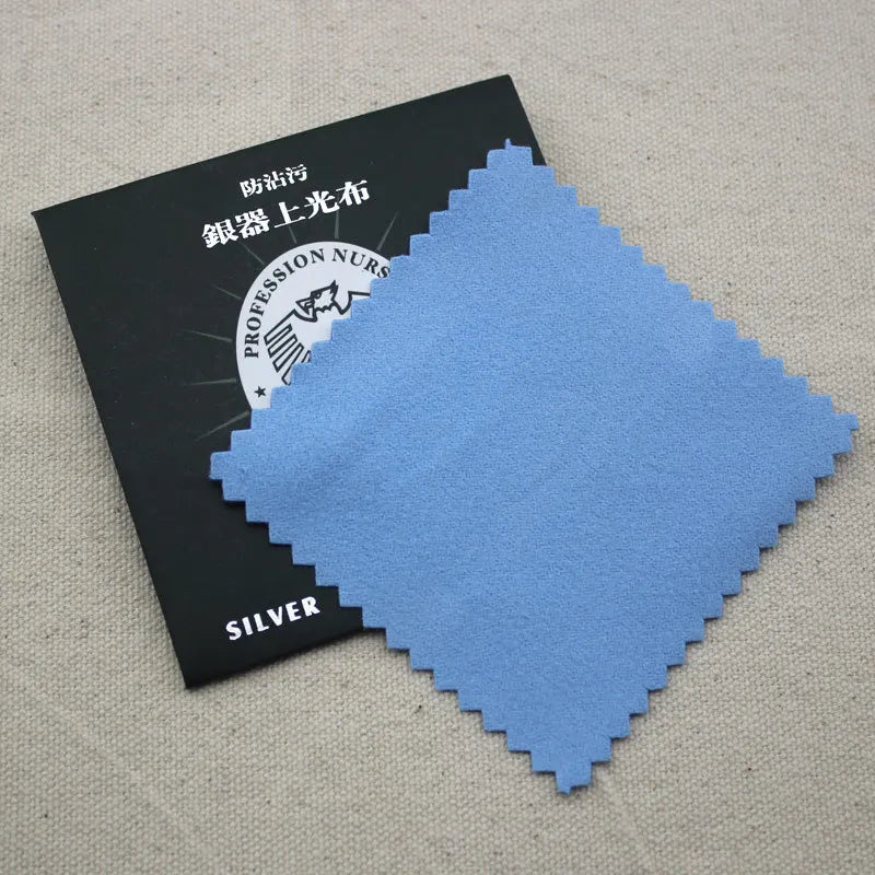 Wholesale Customizable Silvering Cloth Deerskin Velvet for Polishing Cleaning Velvet Silverware Glazing Cloth in Belt Packaging