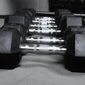 High Quality Rubber Round Hex Dumbbells with Racks With CE