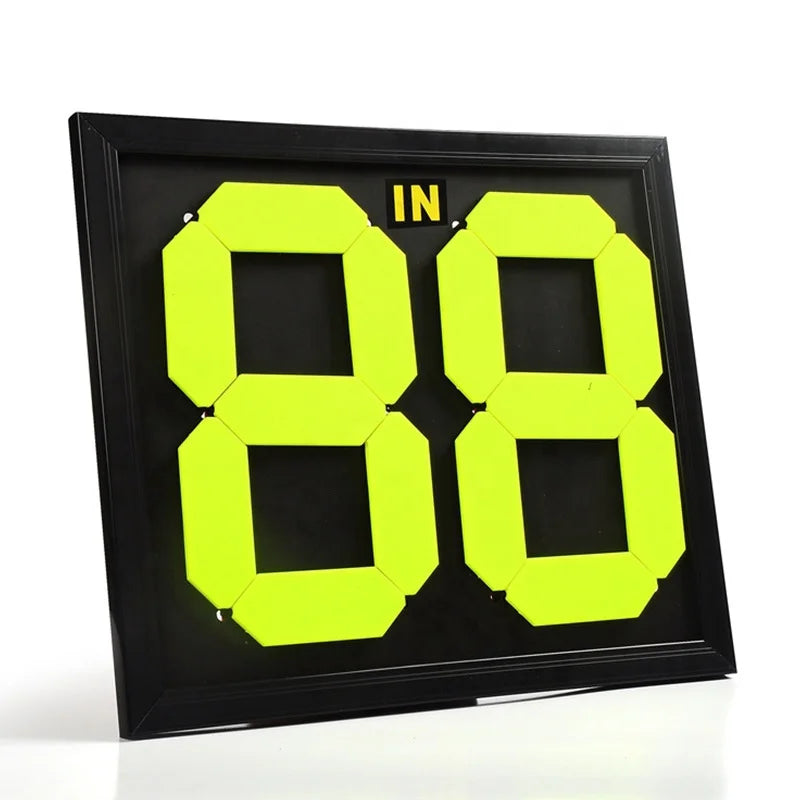 LXY-022 Hot Sale 2-Digit Two Sides Mechanical Substitution Board Soccer Football Player Change Board Training Equipment