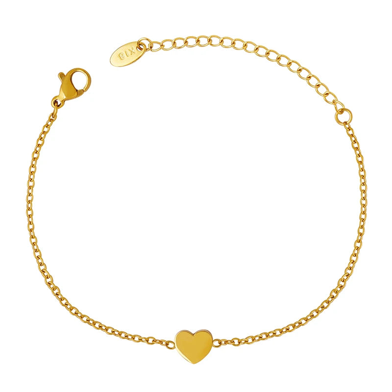 Wholesale Heart Bracelet Fashion Jewelry Stainless Steel Bracelet