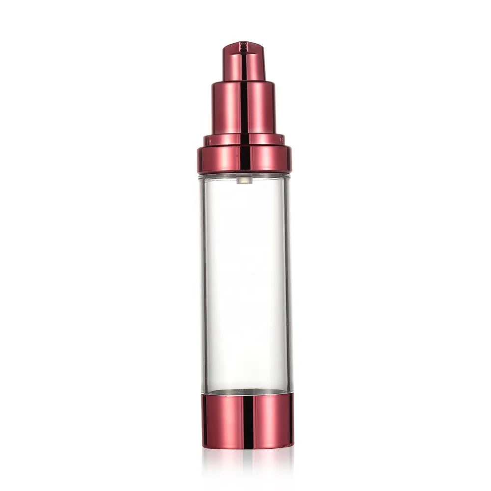 15ml 30ml 50ml Rose Gold Refillable Sunscreen Pump Lotion Airless Bottle MegaBDM