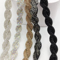 Twisted Customizable Rhinestone Rope for Garment Processing with Glass Rhinestone Trimmings