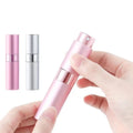 8ml Portable Rotating Aluminum Rotary Spray Perfume Bottle 8ml Colorful Empty Glass Spray Bottle