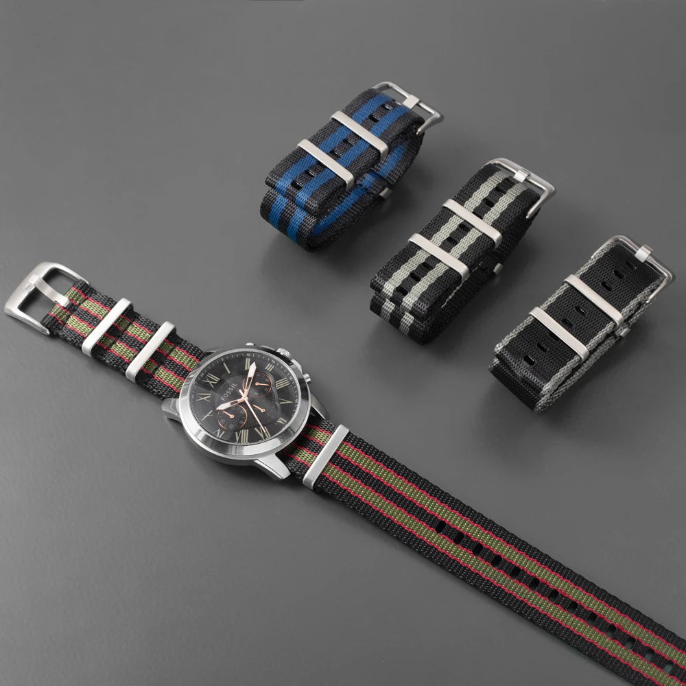 LAIHE Pulseira De Relogio Top Quality Seatbelt Nylon Watch Strap Watch Band