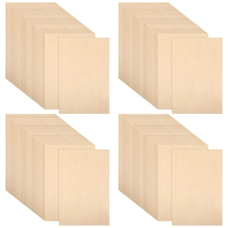Custom A1/A2/A3/A4/A5/A6 Basswood Engraving Board Laser CNC Cutting Unfinished Blank Wood Decoration Carton Souvenir DIY Europe