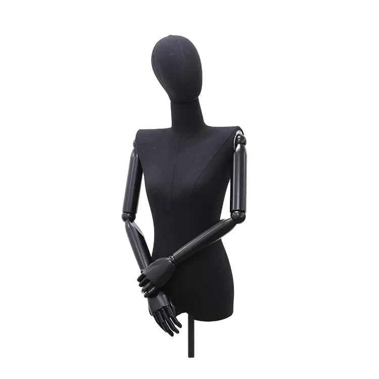 Lavinia Wholesale Curvy Models Female Torso Dummy Upper Body Dress Foam Mannequin Gold Mannequins Doll for Sale
