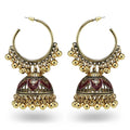 2022 Classic Jhumka Silver Plated Bell Earrings Statement Pendant Tassel Indian Jhumka Earrings Jewelry Set