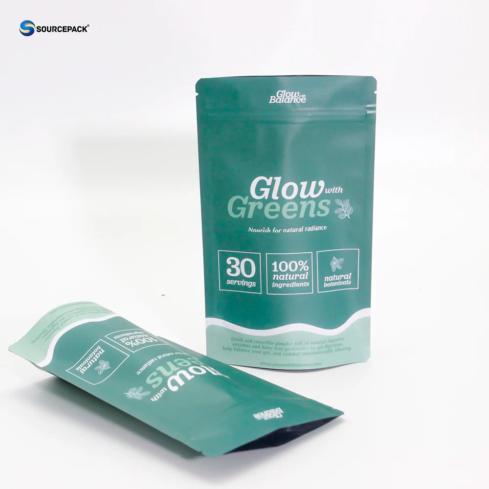 Eco Friendly Matte Ziplock Bag Stand up Pouch Smell Proof Recyclable Pe Smell Proof Doypack