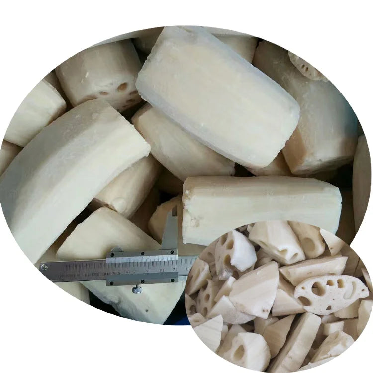 IQF Sharp Dragon Organic Frozen Lotus Root Slices 8-10mm Thick Grade a Bulk Pack with Best Prices
