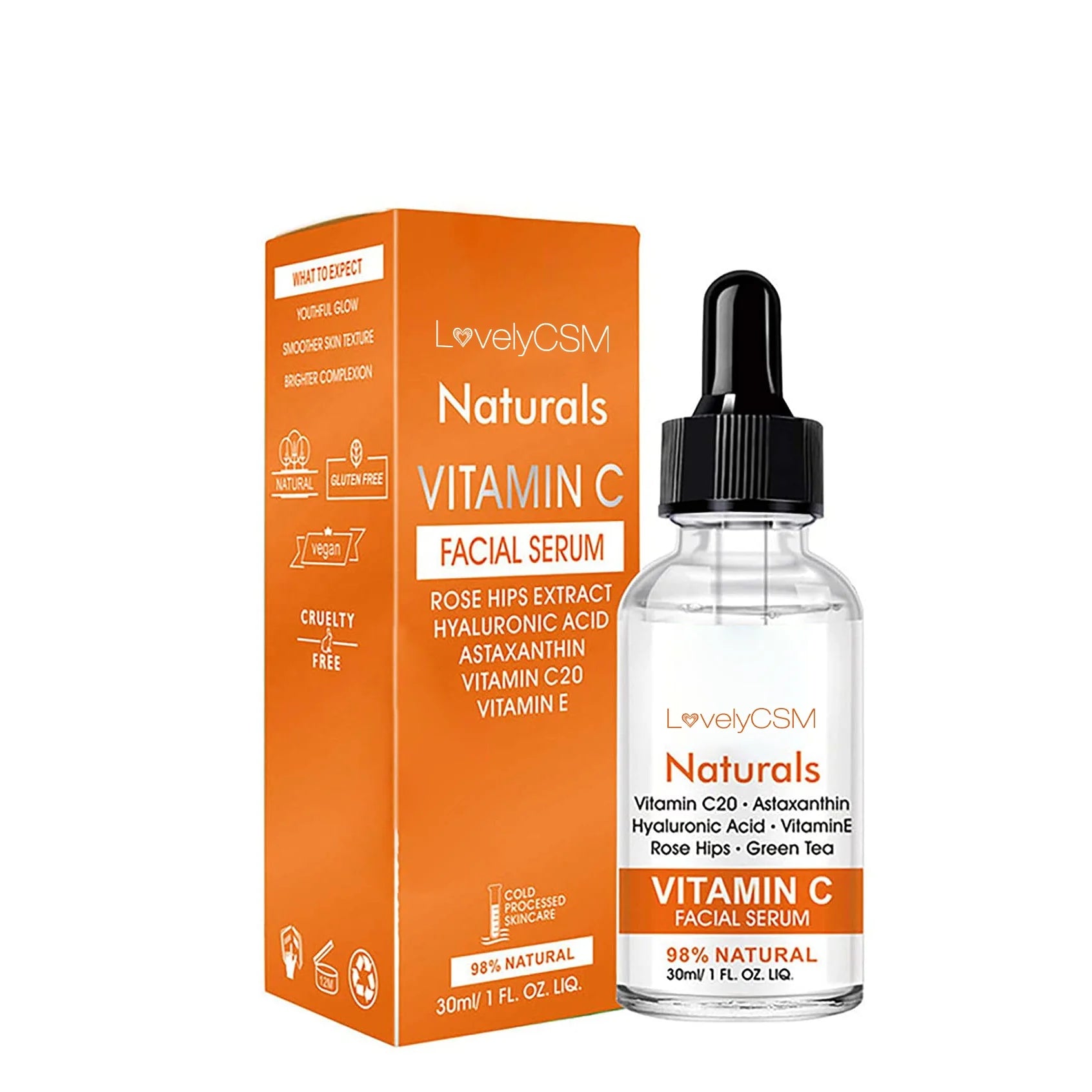 Wholesale Private Label 20% Vitamin C Serum Organic Pro-XylaneTM Rose Hip Extract Pure Hyaluronic Acid Liquid Anti-Aging Face