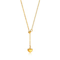Hot Sale Necklace No Fade Stainless Steel Gold Plated Heart Drop Necklace