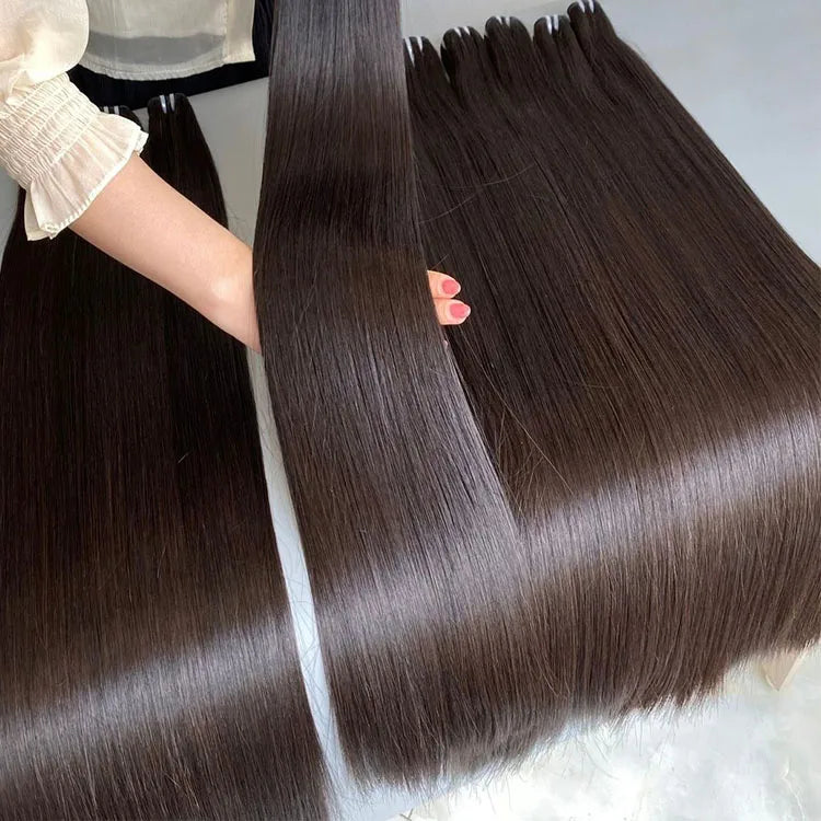 Wholesale Straight Virgin Human Hair Single Drown Human Hair Virgin Straight Bundles Private Label Hair