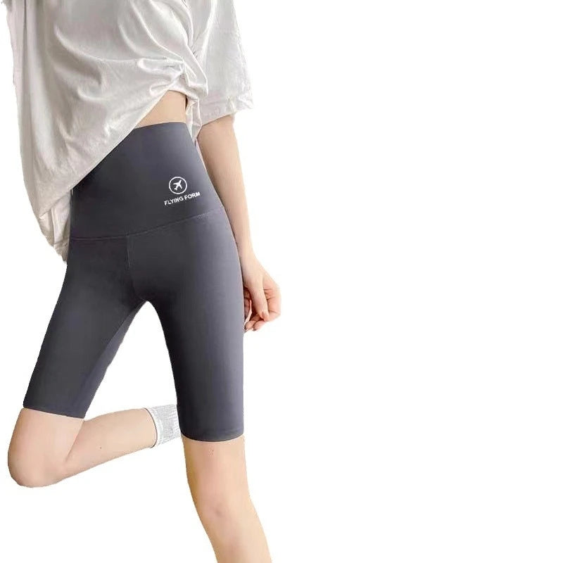 Custom logo Biker Shorts High Waist Workout Shorts Yoga Spandex Gym Running Shorts Fifth Pants for Women