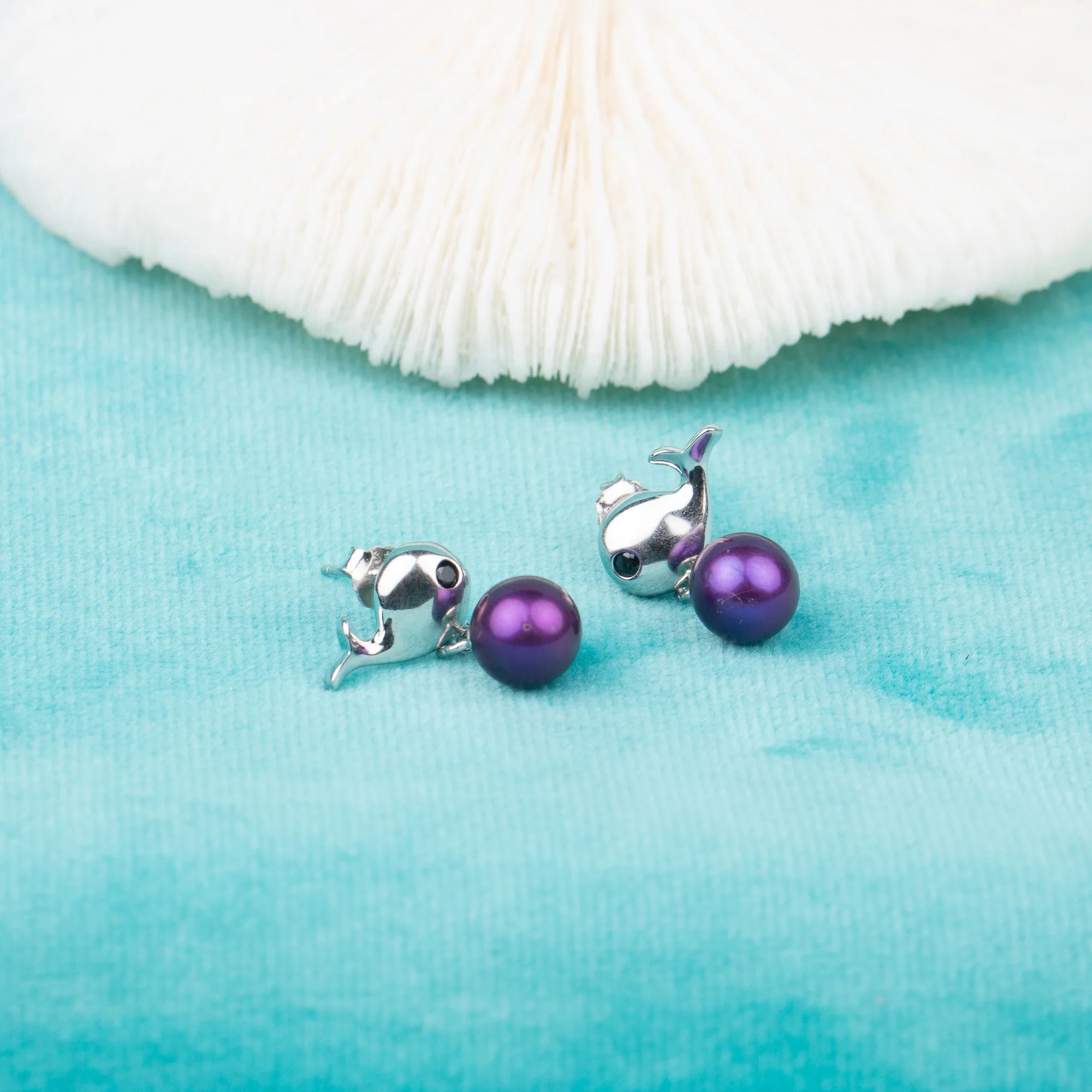 E030631 S925 Pearl Earring 925 Sterling Silver DIY 6-8mm Natural Freshwater Pearl Stud Earring for Women
