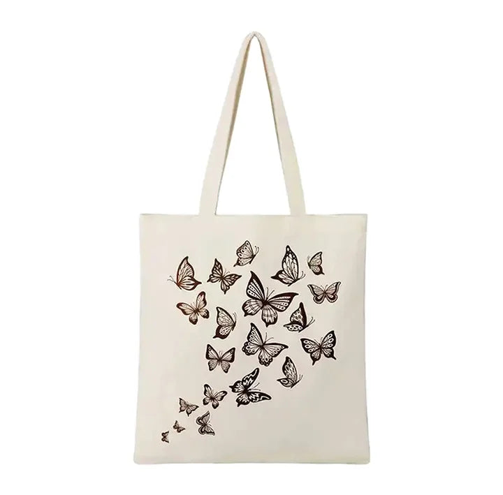 Fashion Blank Full Sublimation Printing Travel Shopping Polyester Canvas Tote Bag
