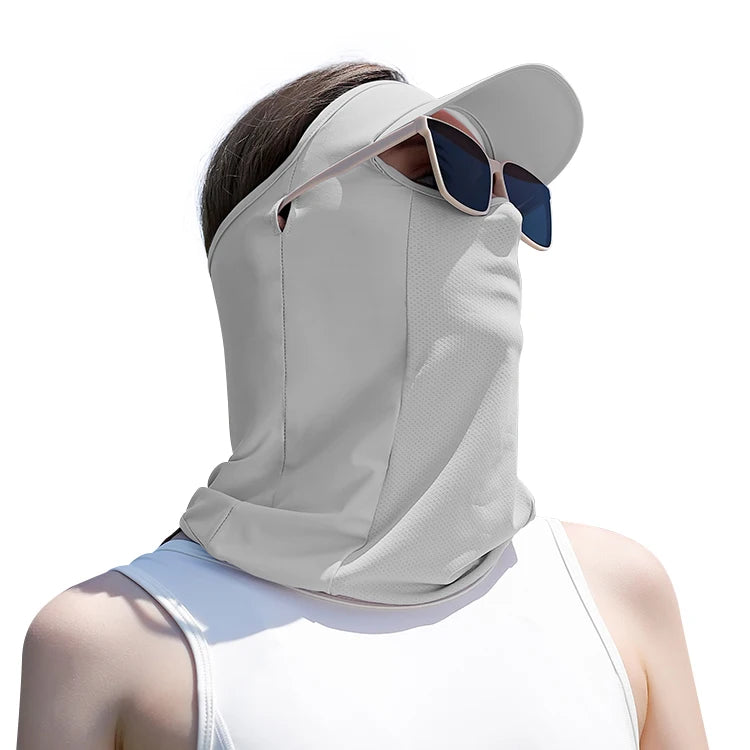 Golovejoy Xtj108 Sale Comfortable  Breathable Original Yarn Ice Silk Full Face Sunscreen Can Wear Glasses Cycling Bandana