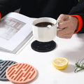 New Style groove Drain Design  coaster Sets Silicone Cup coaster