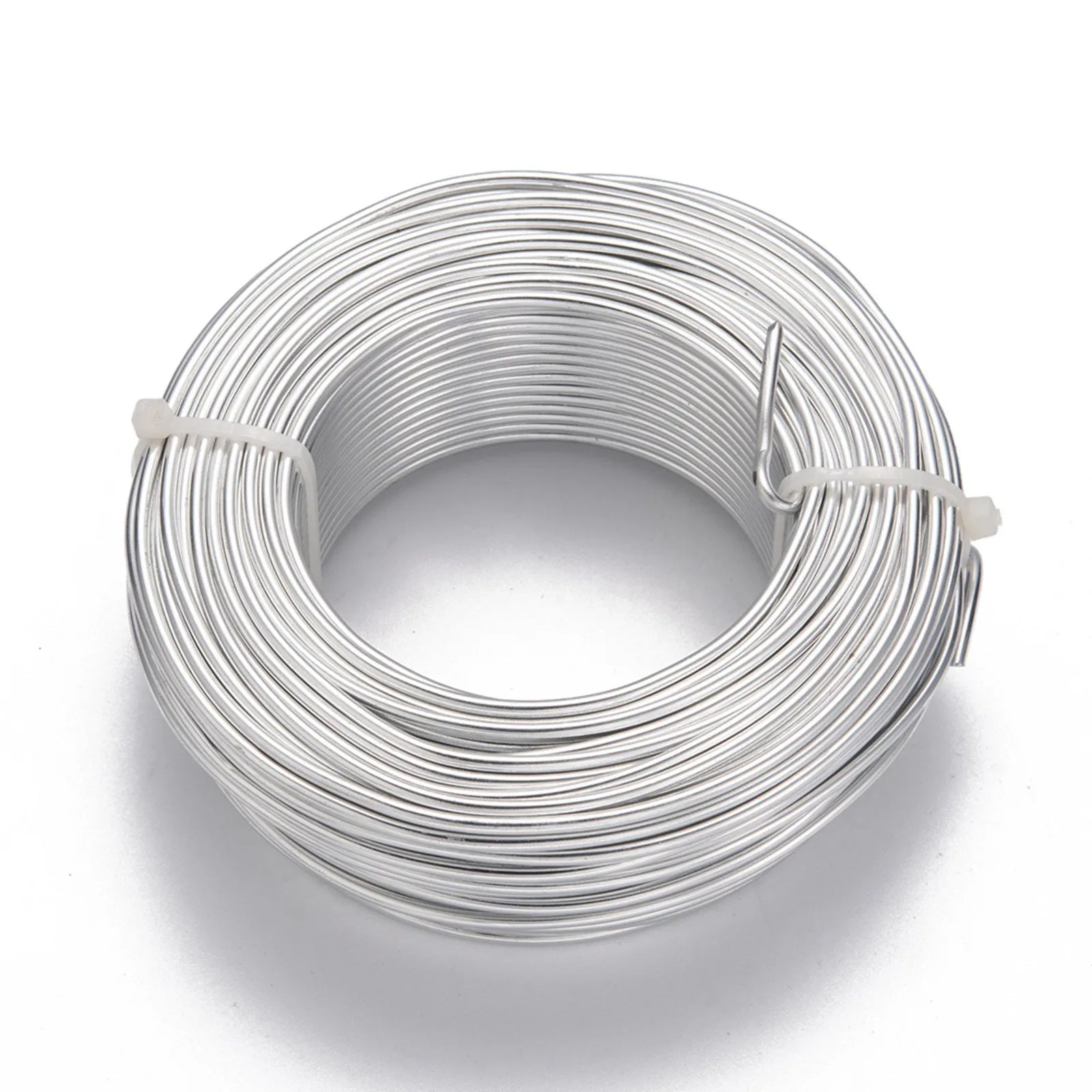 Pandahall 400g 0.8mm/1mm/2mm/2.5mm Silver Round Aluminum Wire Bendable Metal Craft Wire For Diy Jewelry Craft Making