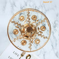 2022 New Round Metal Display Tray Glass Plate Wholesale Wedding Cake Stand