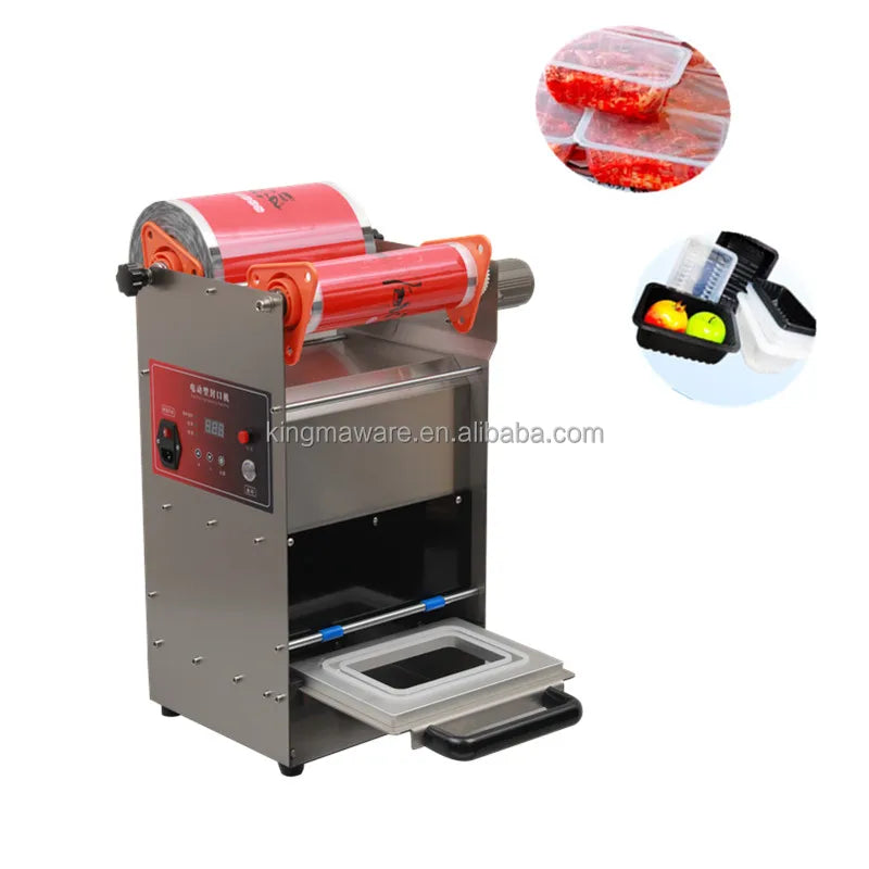Commerical Use Semi Automatic Film Map Tray Sealing Machines for Food Packing