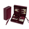 Custom Handmade Mini Leather Backgammon Board Games Chips Dices Cups Box Set with Low Prices