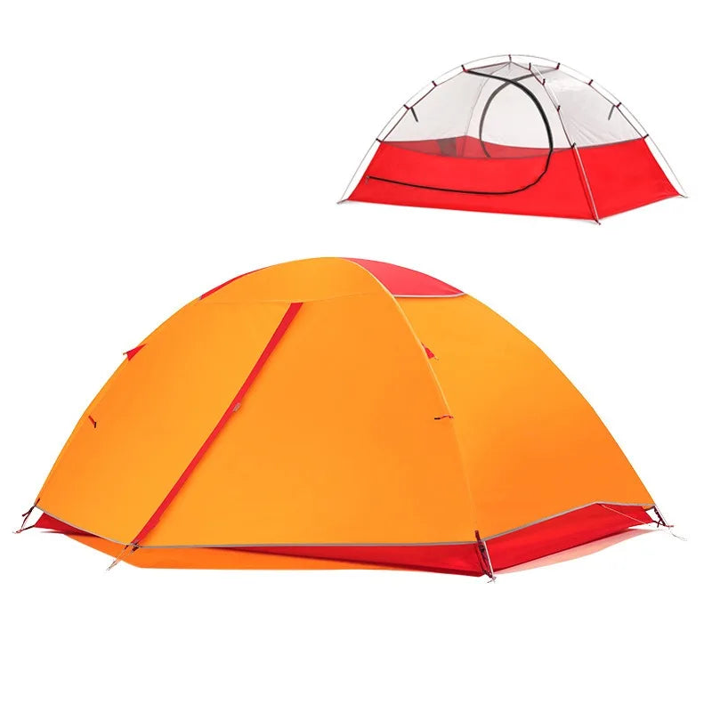 Outdoor Waterproof Luxury Family Ultralight Tent 2 Person Waterproof Aluminum Pole 4 Season Camping Tents for Sale