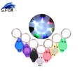 Cheap Price Plastic Material Promotional Mini Keychain LED Flashlight Torch Light Lamp