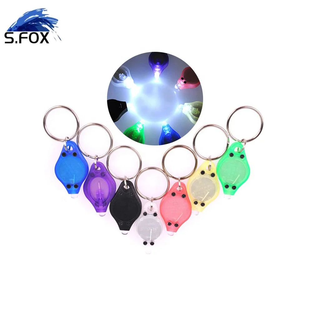 Cheap Price Plastic Material Promotional Mini Keychain LED Flashlight Torch Light Lamp