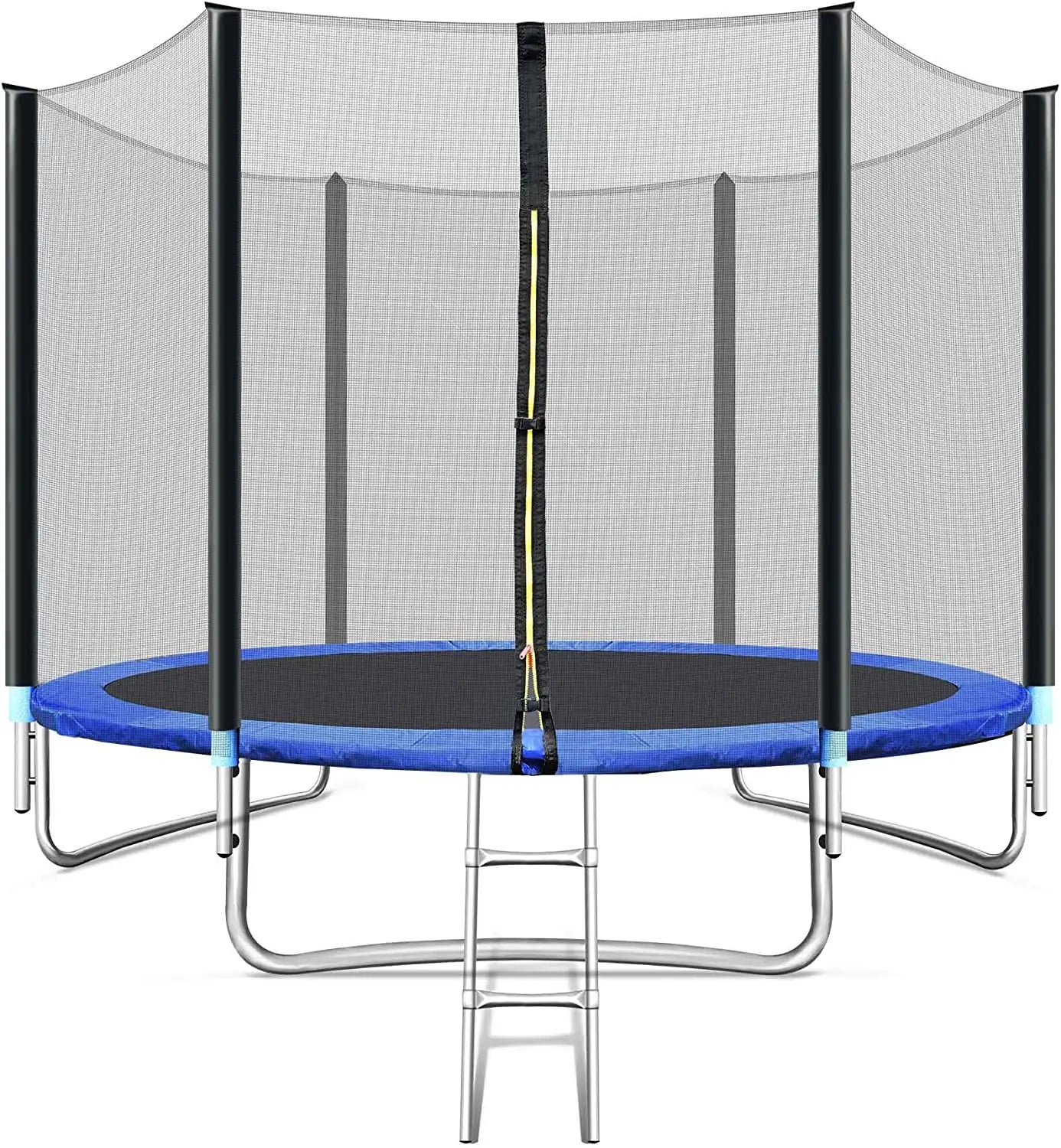 Indoor and Outdoor Foldable PVC Jumping Trampoline with Ladder & Enclosure Net for Kids and Adults Use