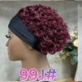 Pixie Cut Human Hair No Lace Headband 99J Curly Wig 6 Inch in Stock Are Ready to Ship Only 14$ You Can Get It