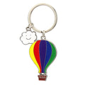 Wholesale Hot Air Balloon Llavero Metal Keychain Holder Key Ring Metal Key Chain