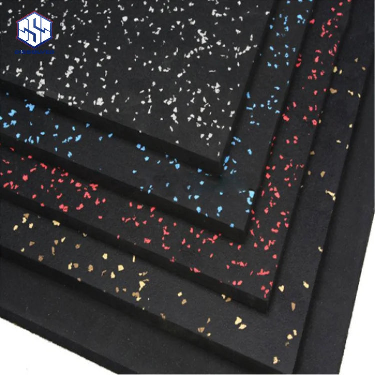 High-Density 20mm EPDM Durable Gym Floor Rubber Mat for Fitness Centers Thick and High Quality Rubber Tile for Gym Flooring