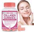 Sugar-Free Collagen Gummies Multi-Type Hydrolyzed Peptides Antioxidants & Enzymes 60 Count Adult Hair Skin Beauty