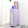 Storage Organizer Foldable Laundry Hamper with Handle Sports Equipment Basket on Wheels
