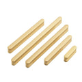 CHENLANG Solid Brass Furniture Handle Knob Satin Brass Modern Hotel Cabinet Kitchen Bathroom Wardrobe Living Room Dresser Drawer
