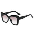 UNOC Summer Outdoor Sunglasses New Fashion Cat Eye Frame Big White PC Men and Women Girls Trendy Glasses