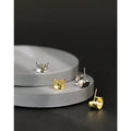 Korean Jewelry Design 925 Sterling Silver 18K Gold Plated Irregular Geometry Curved Stud Earrings for Women EBC037