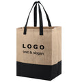 Customizable Large Jute Clothes Laundry Storage Bag Wholesale Burlap Tote Bag with Logo Custom Natural Big Shopping Bag OEM