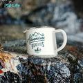 PYD Life Wholesale 12oz Sublimation Blank Custom Travel Enamel Coffee Mug Sublimation Camping Mug for Heat Transfer Printing