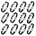 New Fashion Stainless Steel Clasp 12 Zodiac Leather Bracelet Bangles JW0006