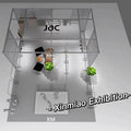 Indoor Modular Aluminum Stand  Cloths Temporary Retail Store Pop up Shops and Portable Retails Kiosks for Temporary Retail