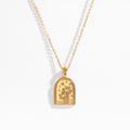 18K Gold Plated Waterproof  New PVD  Tarnish Free Stainless Steel Coconut Palm Tree Stainless Steel Pendant Necklace