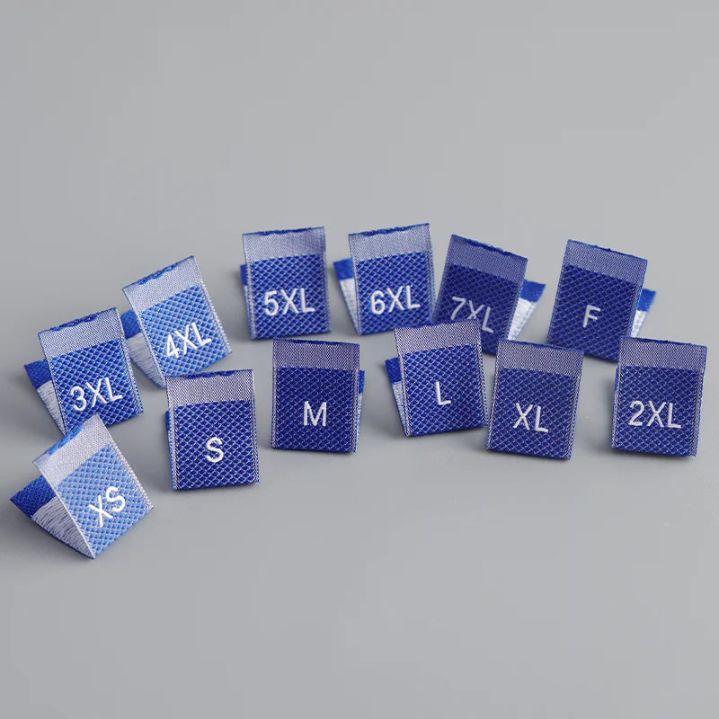 200 Pieces Per Pack  Woven Clothing Garment Care Label Loop Fold Label Woven Name Labels Text Size Sew-in Name Tags