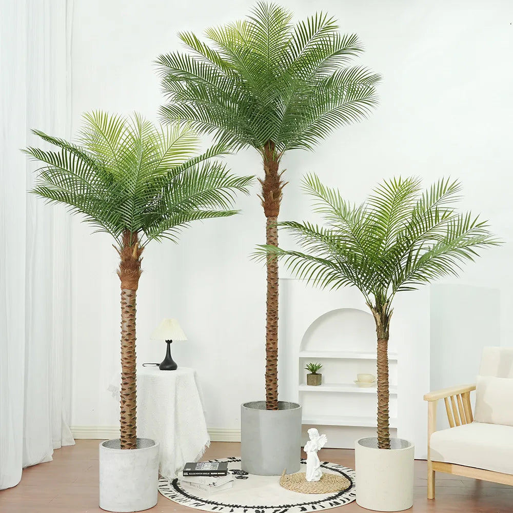 Artificial Tree Outdoor Uv Resistant Outdoor Gardens Restaurant Decoration Fake Bonsai Artificial Plants & Greenery Palm Trees