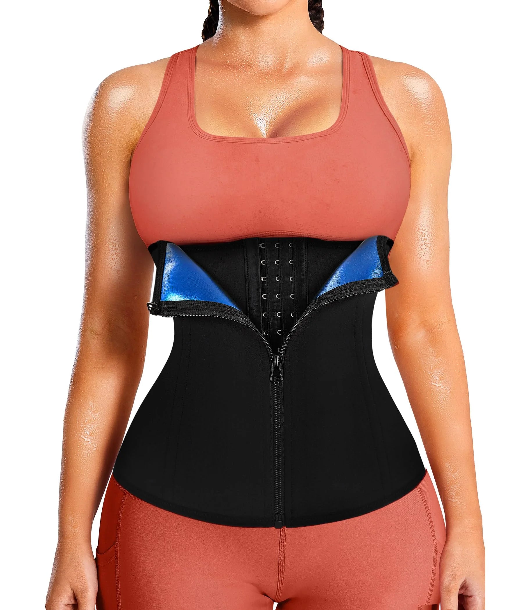 Women Waist Trainer Trimmer Corset Weight Loss Tummy Control Workout Belt Sauna Sweat Belly Band Sports Girdle