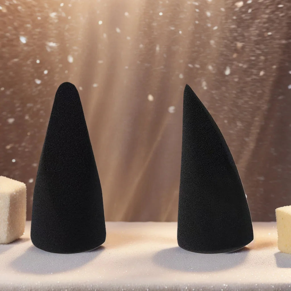 Wholesale Custom Private Label Unique Shaped Beauty Makeup Sponges Foundation Blush BB Cream Triangle Makeup Blender Sponge
