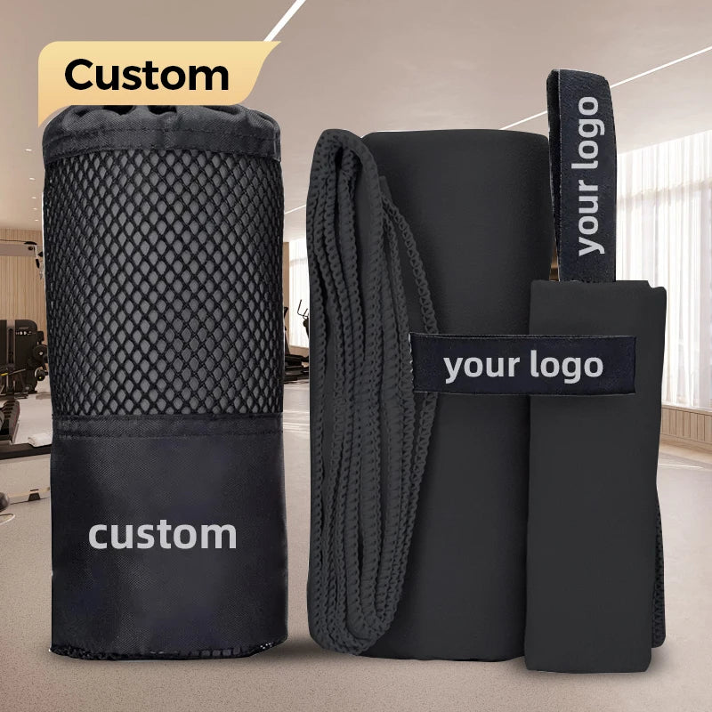 Custom Logo Printed Design Popular Quick Dry Soft Luxury Pattern Print Summer Waffle Weave Microfiber Beach Towel
