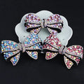HX-282 Fashion Multi-color Large Hair Claw Bow Design Hair Clips Rhinestone Hair Claw Clips for Women